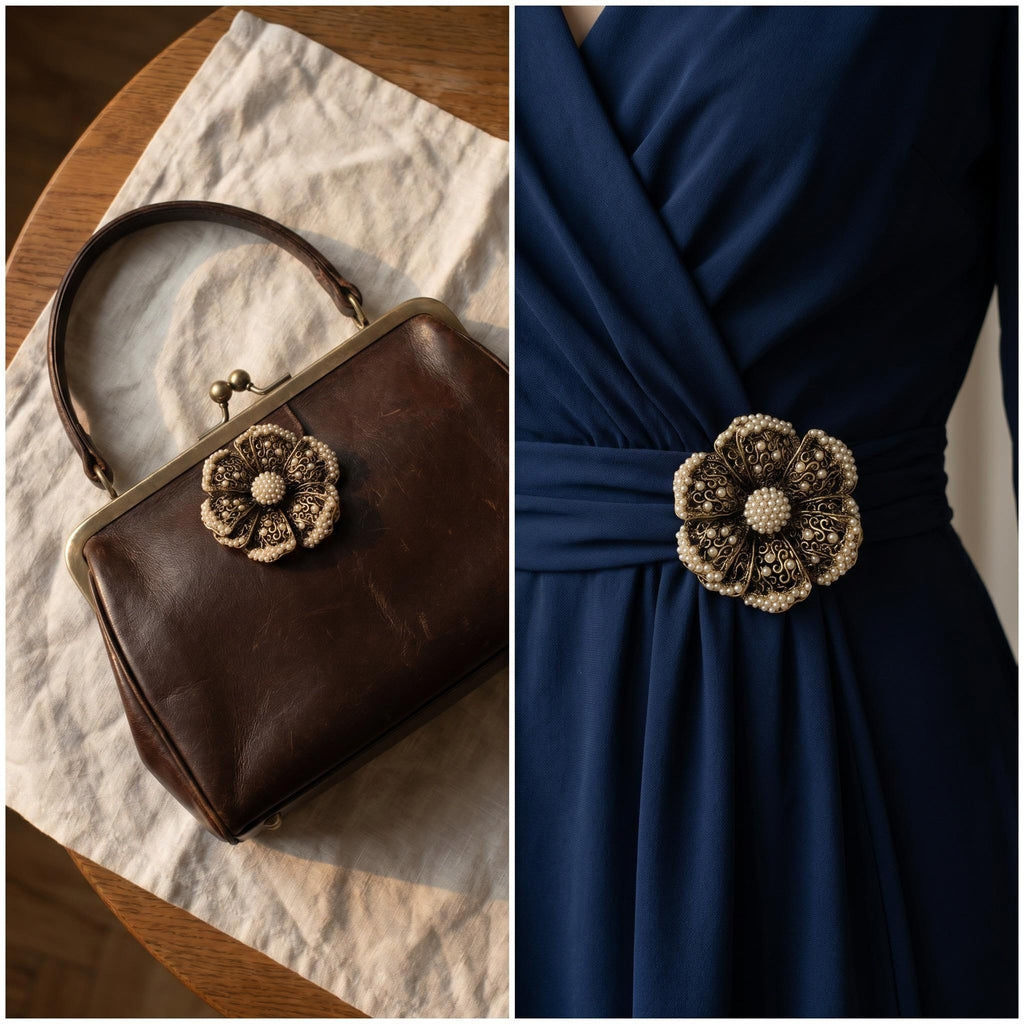 Pearl Flower Convertible Brooch Pendant