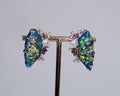 Iridescent Wing Statement Earrings