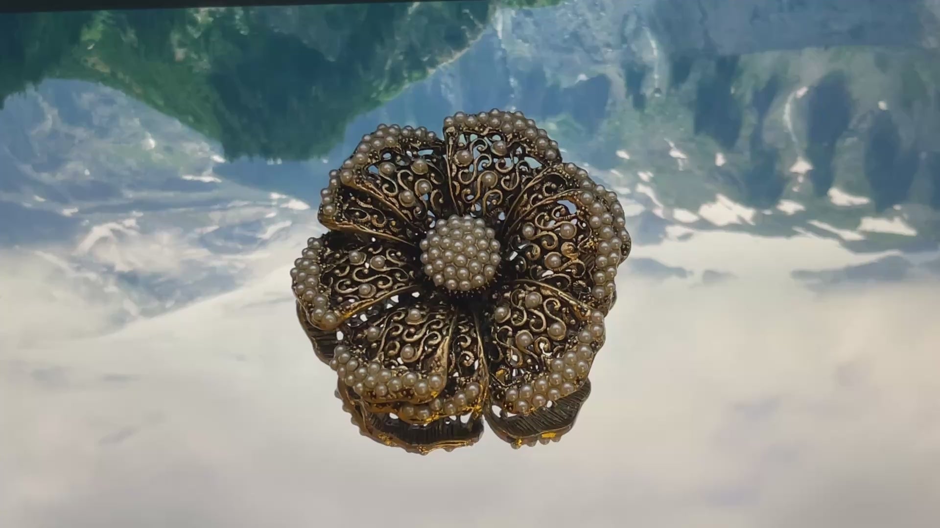 Pearl Flower Convertible Brooch Pendant